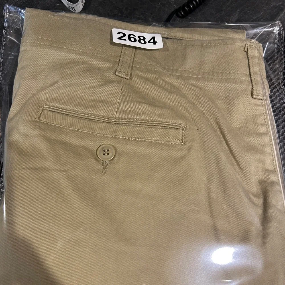Lee Extreme Motion Pants Mens 40x32 Khaki‎ Straight Fit Tapered Leg Performance
